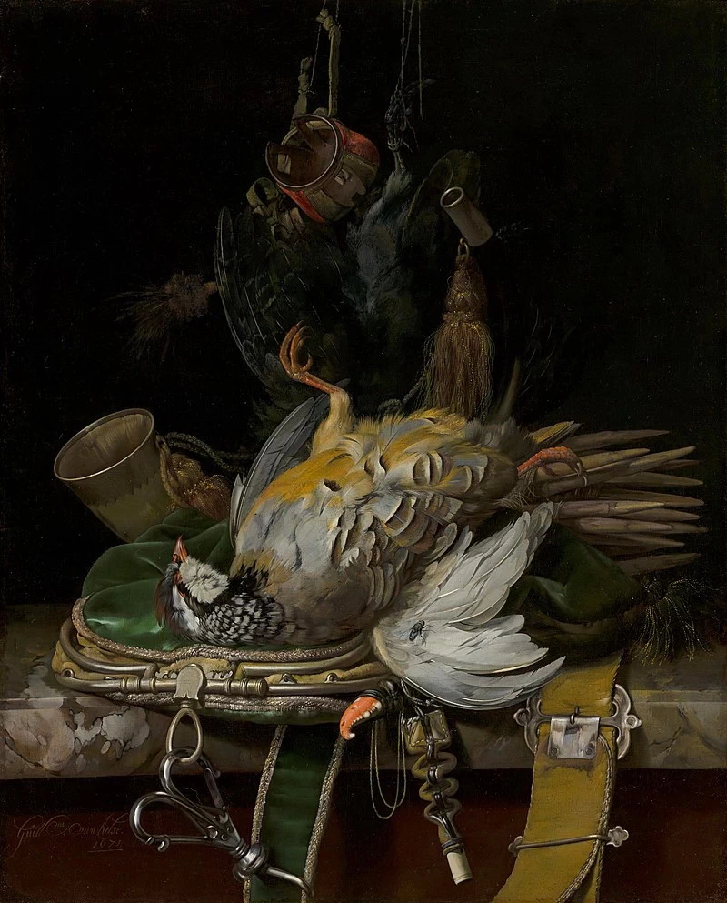 Natura morta con cacciagione, pernici - Galleria Mauritshuis, Aja